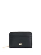 Michael Michael Kors Mercer Logo Plaque Wallet - Black