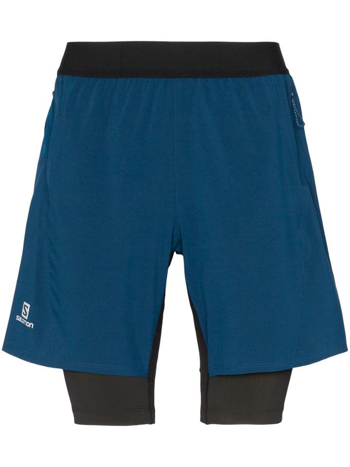 Salomon S/lab Fast Wing Running Shorts - Blue