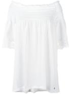 Twin-set Off-shoulder Blouse, Women's, Size: 42, White, Cotton