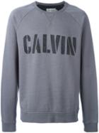 Calvin Klein Jeans Logo Print Sweatshirt, Men's, Size: Xl, Grey, Cotton/polyester