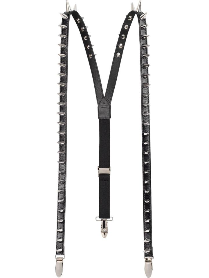 Gucci Spike-embellished Braces - Black