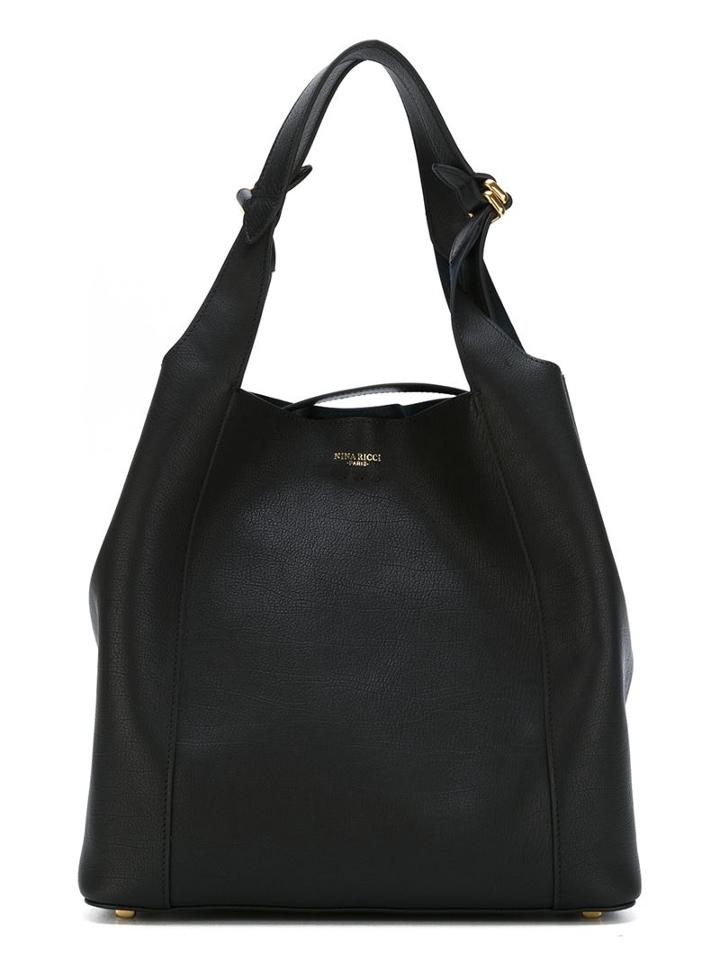 Nina Ricci Slouchy Tote, Women's, Black, Calf Leather