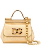 Dolce & Gabbana Mini Sicily Tote Bag - Metallic