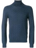Tagliatore Dolcevita Roll Neck Sweatshirt - Blue