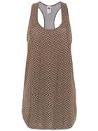 Track & Field Printed Sleeveless Dress - Red