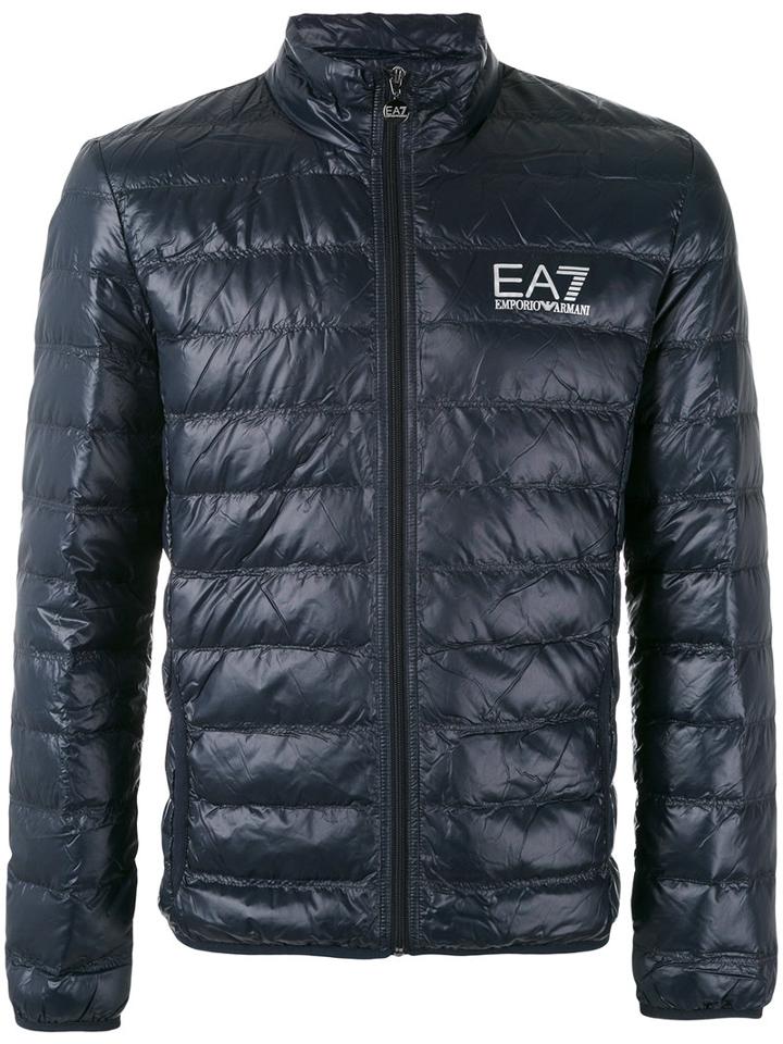 Ea7 Emporio Armani - Down Jacket - Men - Polyamide/duck Feathers - M, Blue, Polyamide/duck Feathers