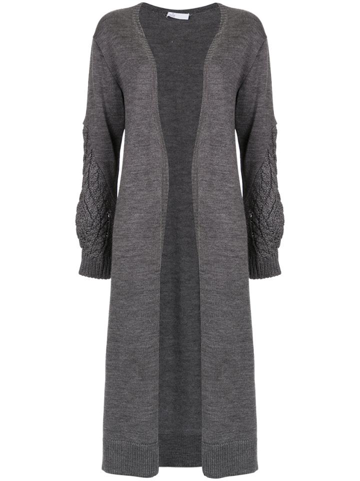 Nk Long Cardigan - Grey