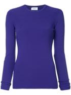 Irene Long-sleeve Fitted Top - Pink & Purple