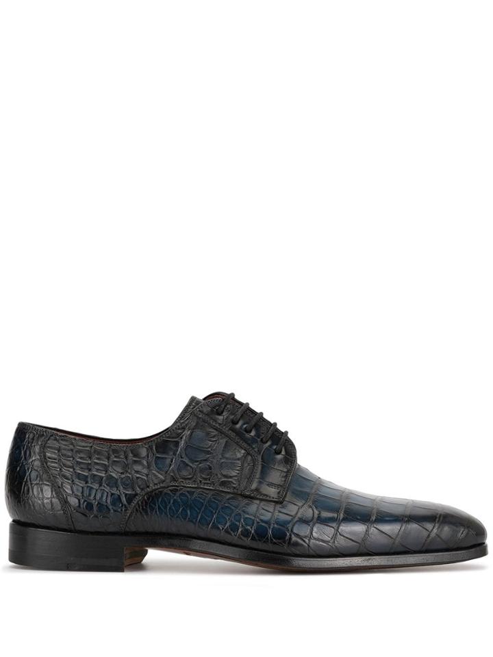 Magnanni Gradient Derby Shoes - Blue