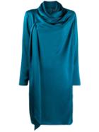 Gianluca Capannolo Ruched Style Dress - Blue