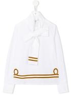 Dsquared2 Kids Tie Fastening Shirt, Girl's, Size: 8 Yrs, White