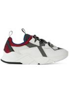 Grey Mer Futuristic Platform Sneakers - White
