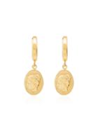 Hermina Athens Hygieia Huggie Earrings - Gold