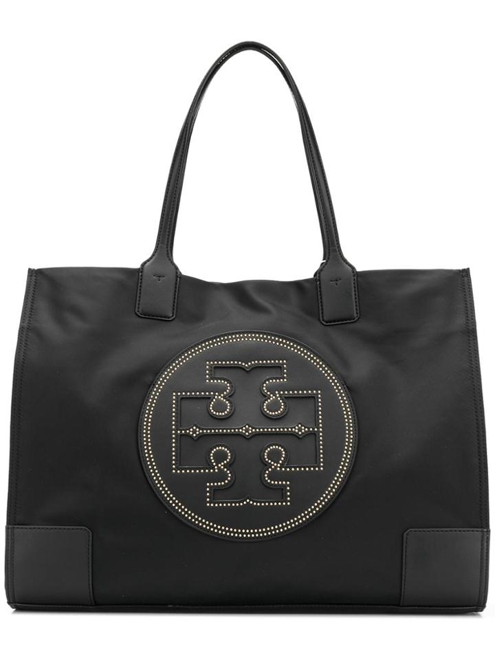 Tory Burch Logo Crest Tote - Black