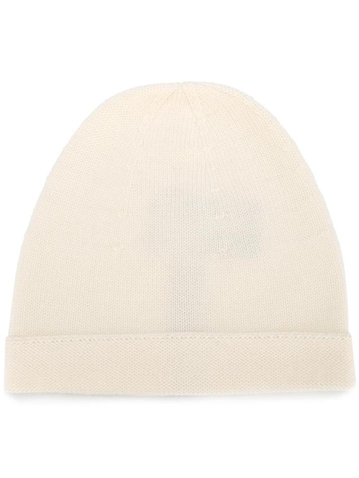 Gucci Knitted Beanie, White, Wool/viscose/cotton