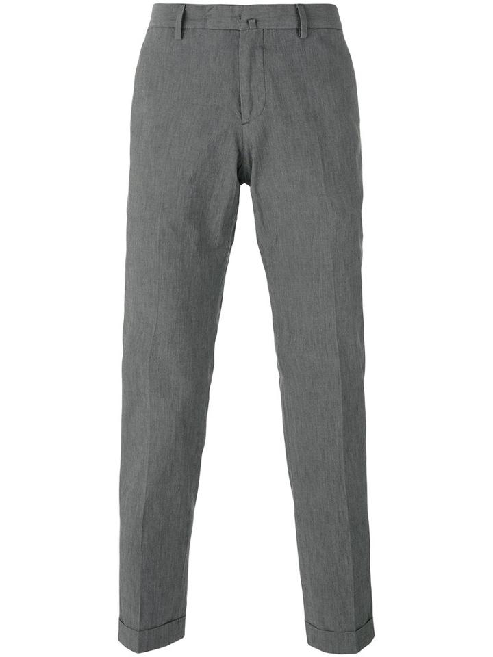 Briglia 1949 - Slim-fit Trousers - Men - Cotton/spandex/elastane - 48, Grey, Cotton/spandex/elastane