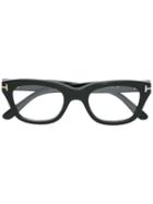 Tom Ford Eyewear - Square Frame Glasses - Unisex - Acetate - 50, Black, Acetate