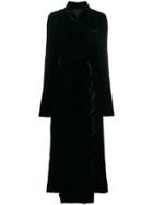 Unravel Project Long Robe Coat - Black
