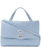 Zanellato Foldover Top Shoulder Bag - Blue