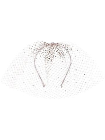 Gigi Burris Millinery Embellished Tulle Headband - Metallic