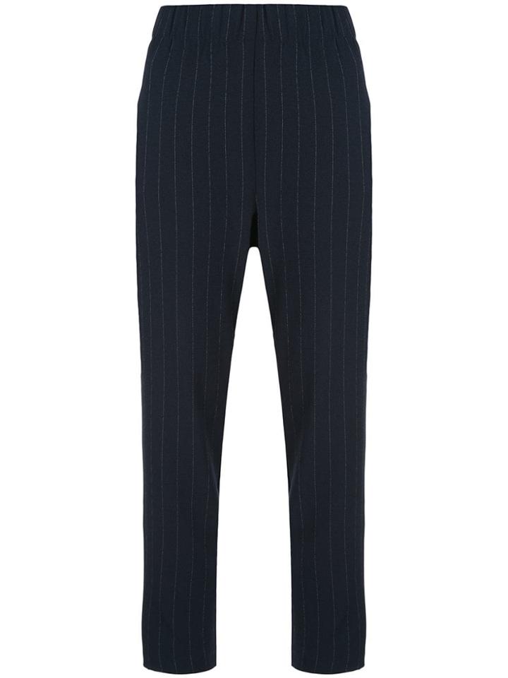 Ganni Pinstripe Tailored Trousers - Blue