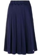 Stussy Pleated Midi Skirt - Blue