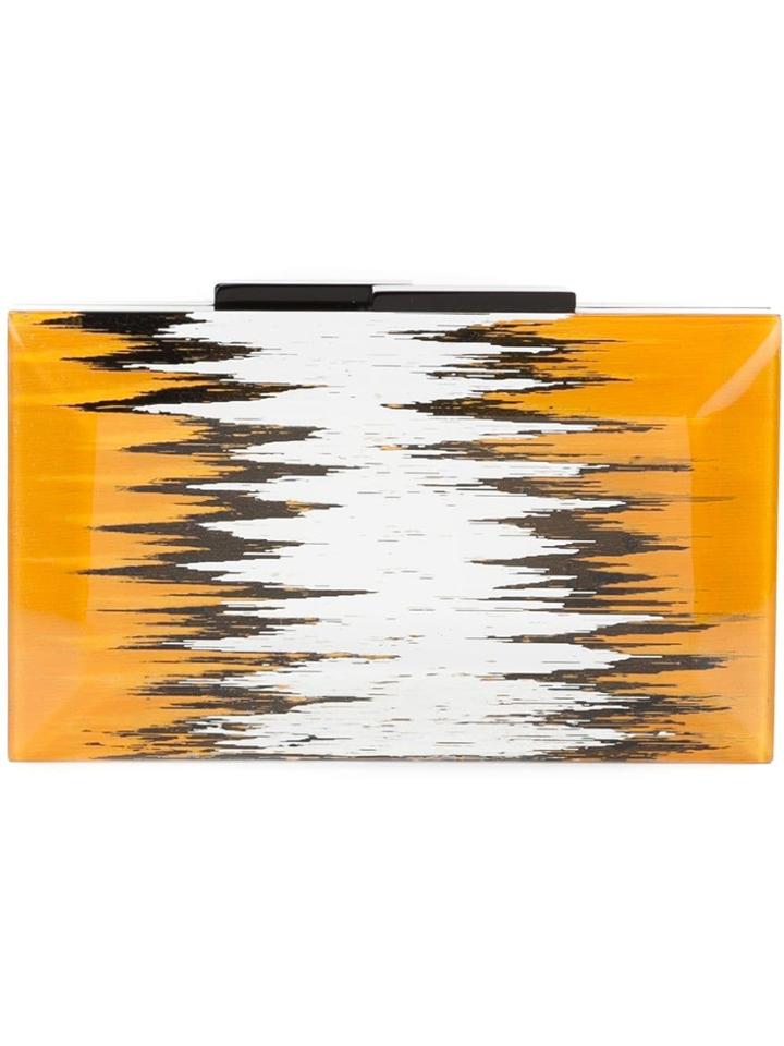 Rauwolf 'emerald Gem' Clutch - Black