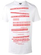 Lanvin Word Print T-shirt, Men's, Size: Xl, White, Cotton/silk
