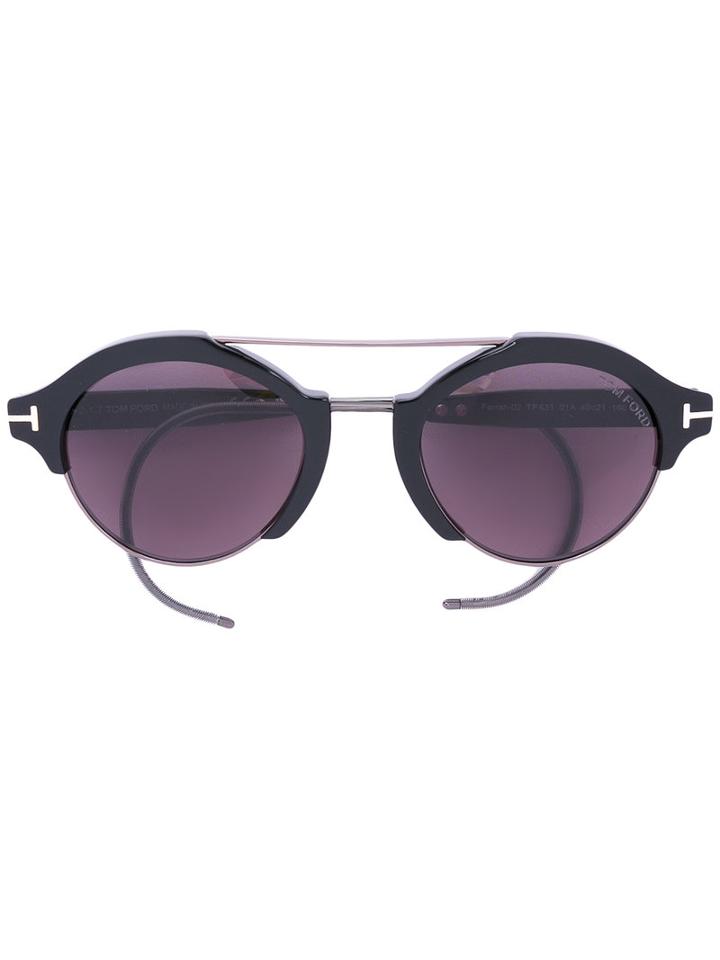 Tom Ford Eyewear - Farrah 02 Sunglasses - Unisex - Acetate/metal (other) - One Size, Black, Acetate/metal (other)