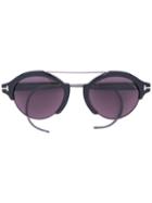 Tom Ford Eyewear - Farrah 02 Sunglasses - Unisex - Acetate/metal (other) - One Size, Black, Acetate/metal (other)
