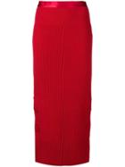 Maison Flaneur Knitted Skirt - Red