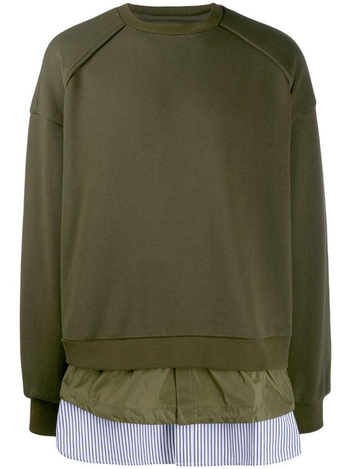 Juun.j Layered Sweatshirt - Green