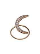 Andrea Fohrman 18kt Yellow Gold Luna Diamond Ring