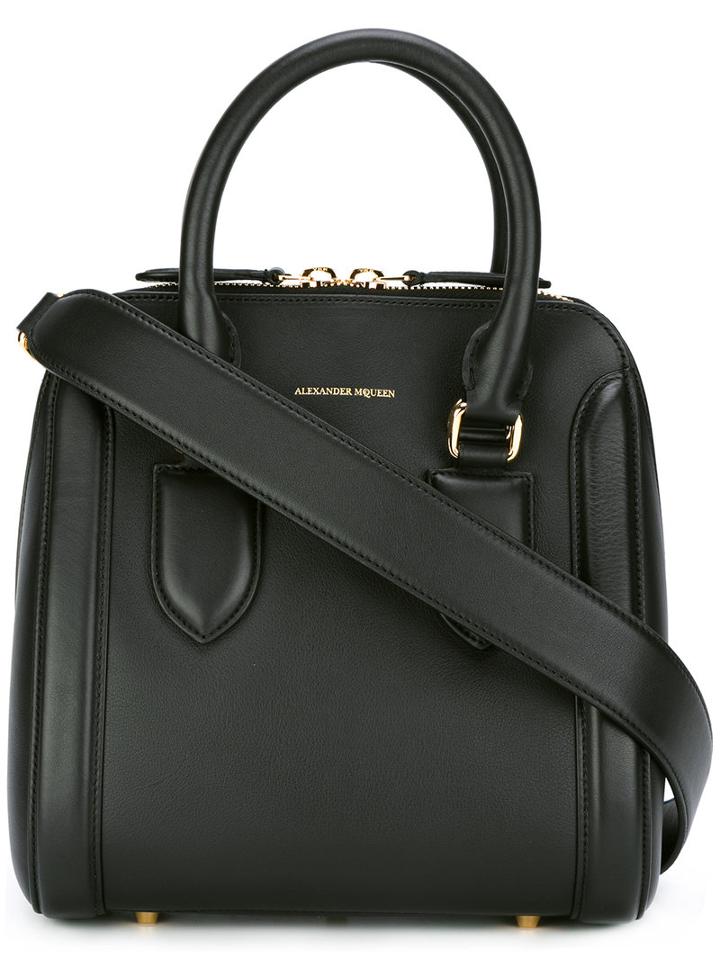 Alexander Mcqueen - Heroine Tote - Women - Calf Leather - One Size, Black, Calf Leather