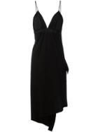 Yohji Yamamoto Vintage Asymmetric Slip Dress, Women's, Size: 1, Black