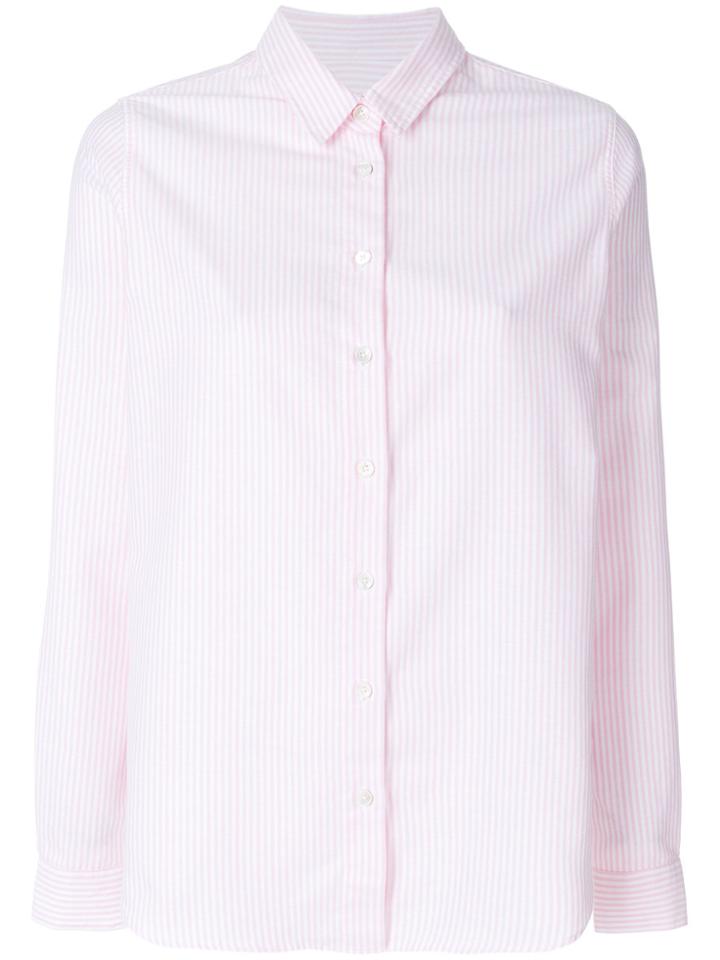 Closed Striped Relaxed Shirt - White