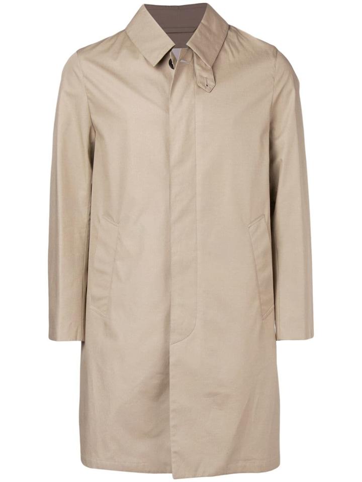 Mackintosh Fawn Cotton Storm System Mackintosh Coat - Neutrals