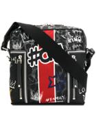 Dolce & Gabbana Graffiti Print Crossbody Bag - Black