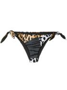 Moschino Animal Print Bikini Bottoms - Brown