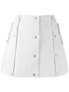 Courrèges Button Skirt - White