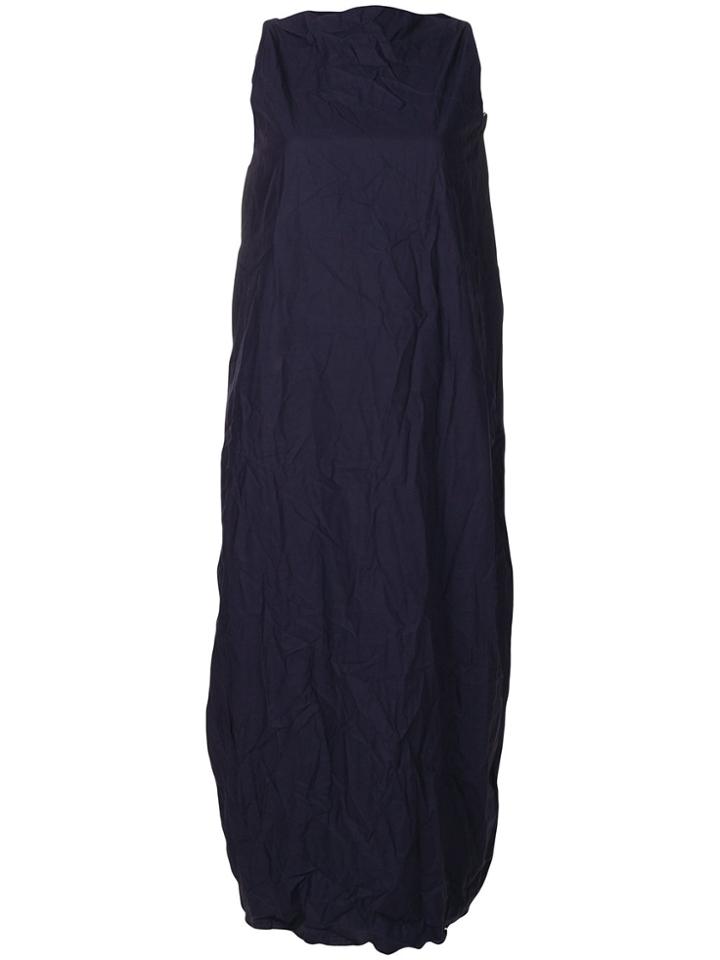 Daniela Gregis Crease Effect Balloon Dress - Blue