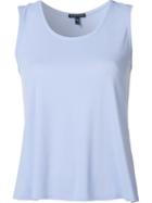 Eileen Fisher Silk Tank, Women's, Size: Large, Blue, Silk