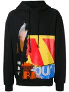 Juun.j Multi-print Hoody, Men's, Size: 48, Black, Cotton