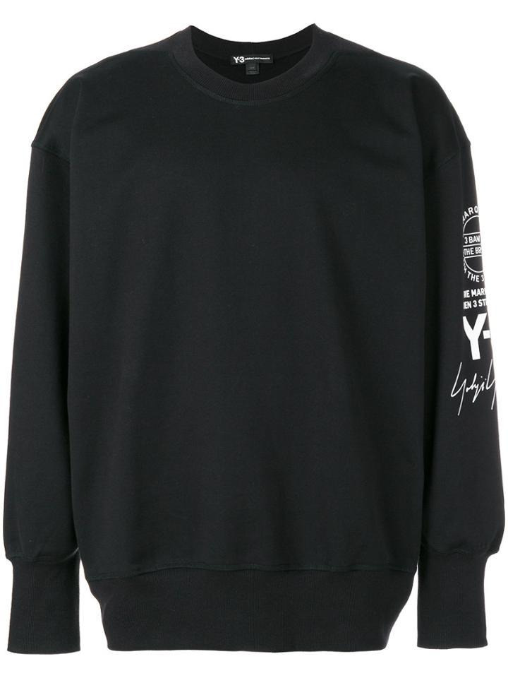 Y-3 Stacked Logo Sweatshirt - Black