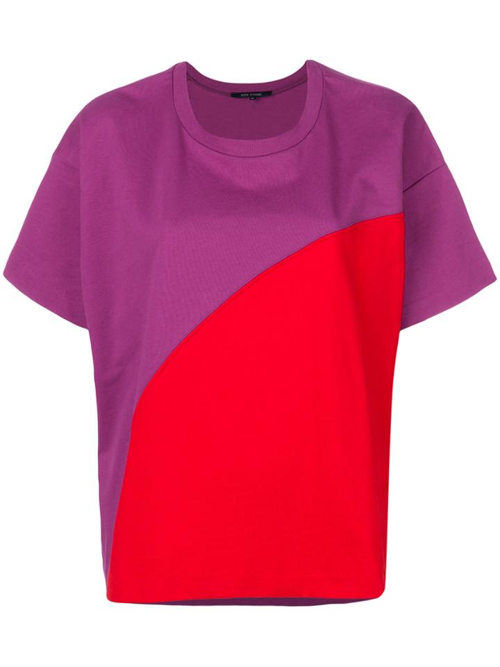 Sofie D'hoore Colour Block Top - Pink & Purple