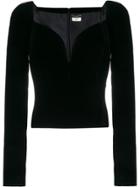 Saint Laurent Sweetheart Top - Black