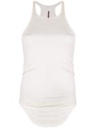 Rick Owens Lilies Curved Hem Tank Top - Nude & Neutrals