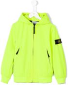 Stone Island Kids Zipped Bomber Jacket, Boy's, Size: 10 Yrs, Green