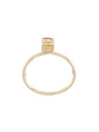 Abril Barret 'd Initial' Ring, Women's, Size: L 1/2, Metallic