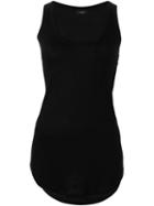 Joseph Chest Pocket Tank Top, Women's, Size: M, Black, Viscose
